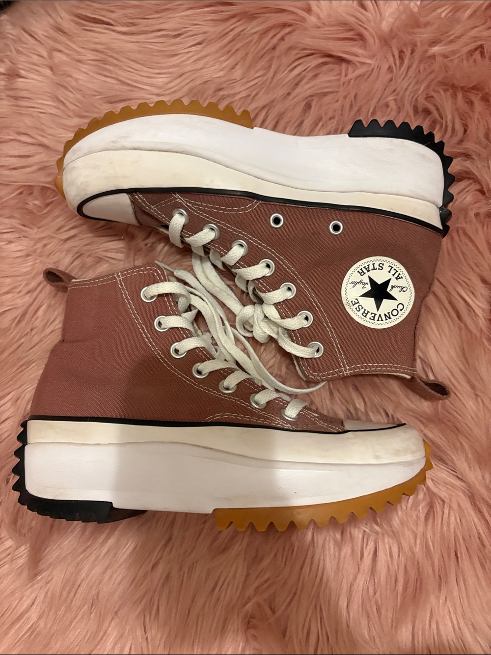 Converse Chuck Taylor All Star High Top Platform Sneakers - Muave Canvas